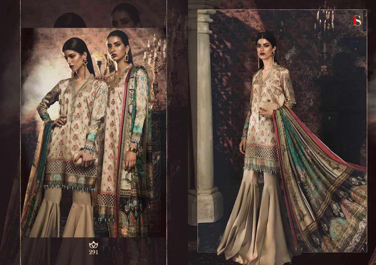 Maria B Silk Deepsy Satin Silk Handwork Suits Maria B Silk Deepsy Satin Silk Handwork Suits